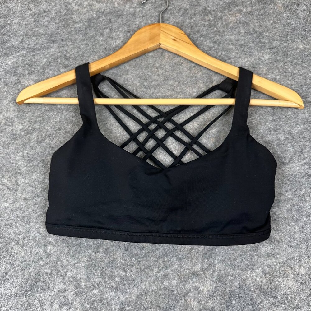 Lululemon Black Crossover Performance Sports Bra - image 1
